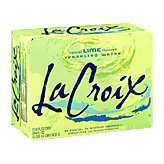 La Croix Sparkling Water Natural Lime 12 Oz Left Picture